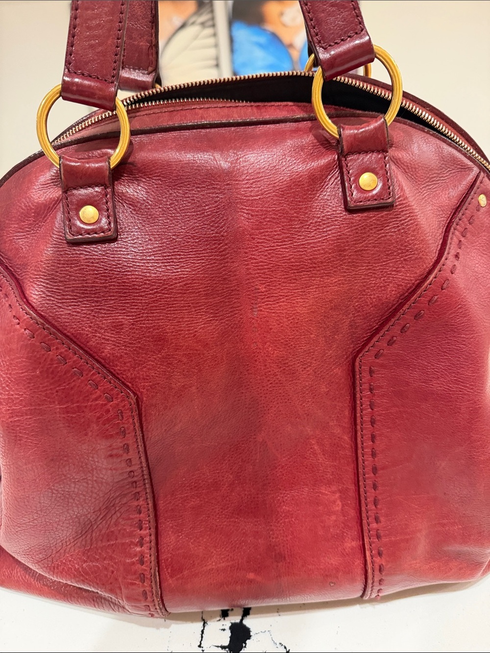 Large Yves Saint Laurent tote handbag - Picture 12 of 12